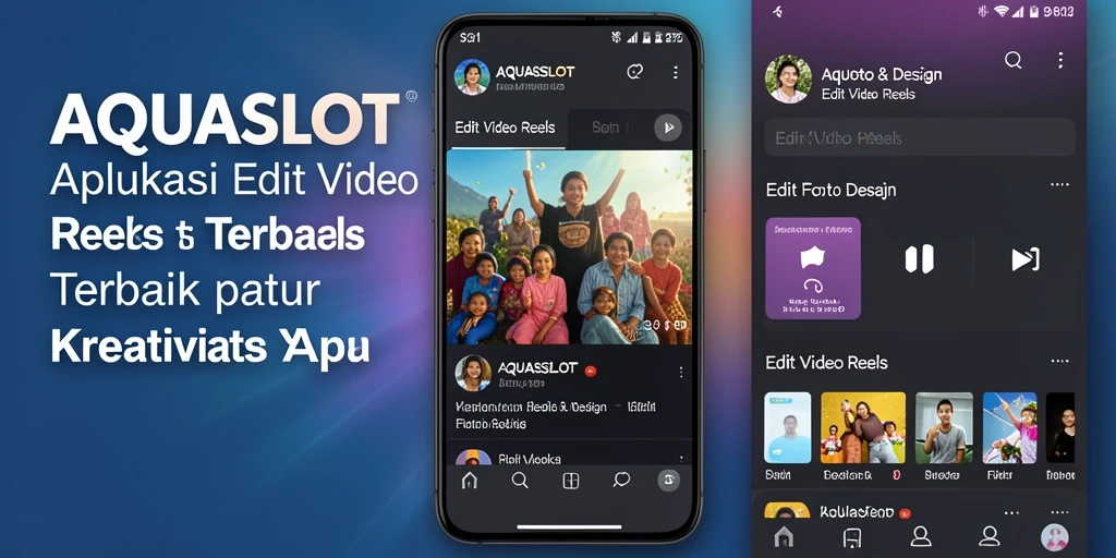 Antarmuka AQUASLOT yang intuitif dalam pengeditan video.