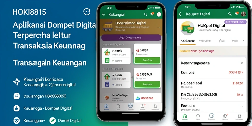 Tampilan antarmuka HOKI8815 yang modern dan intuitif untuk Dompet Digital.