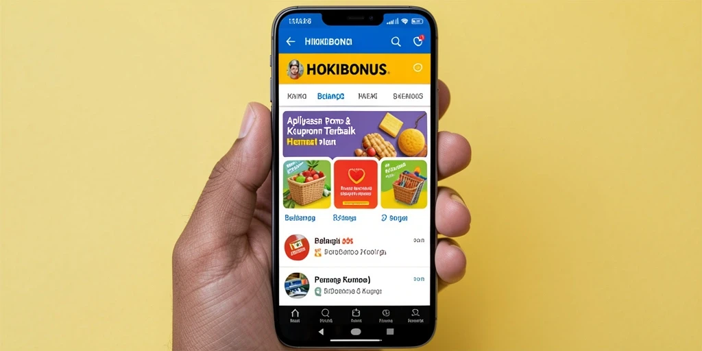 Tampilan antarmuka HOKIBONUS yang user-friendly dan menarik.
