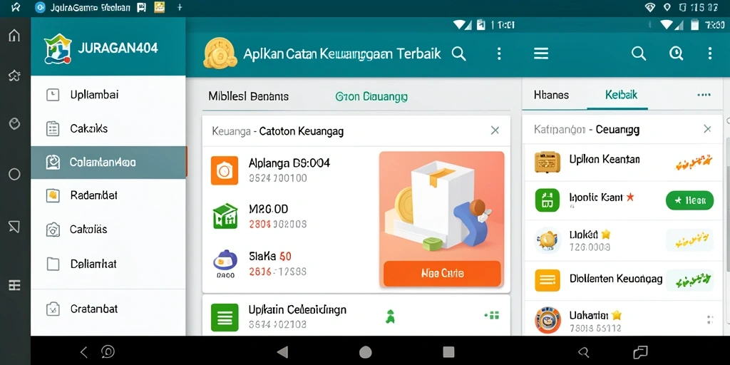 Tampilan antarmuka JURAGAN404 yang intuitif dan informatif.