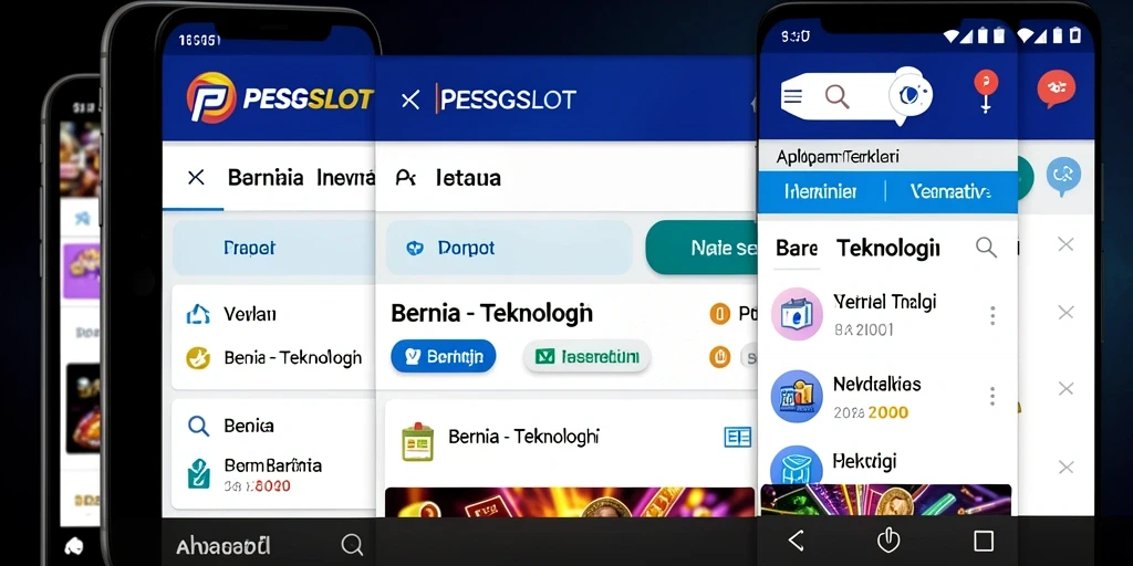 Antarmuka PESGSLOT yang ramah pengguna dan informatif.