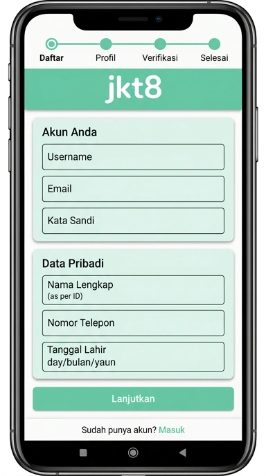 Cara Mudah Buat Akun Baru jkt8